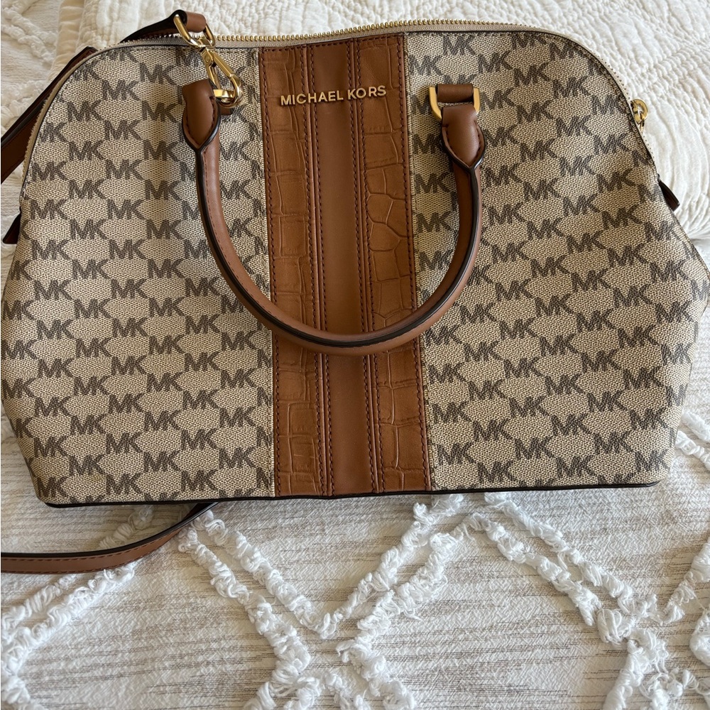 Michael Kors Brown and Tan Women's Bag